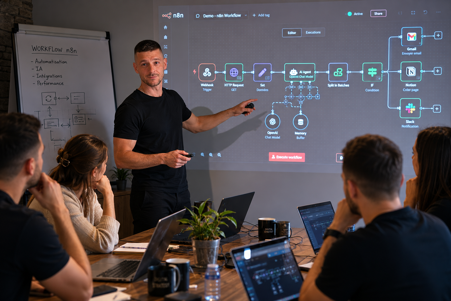 Atelier d'automatisation IA avec n8n